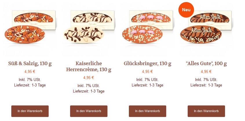 Neue Schoko Kreationen Neue Schoko Kreationen