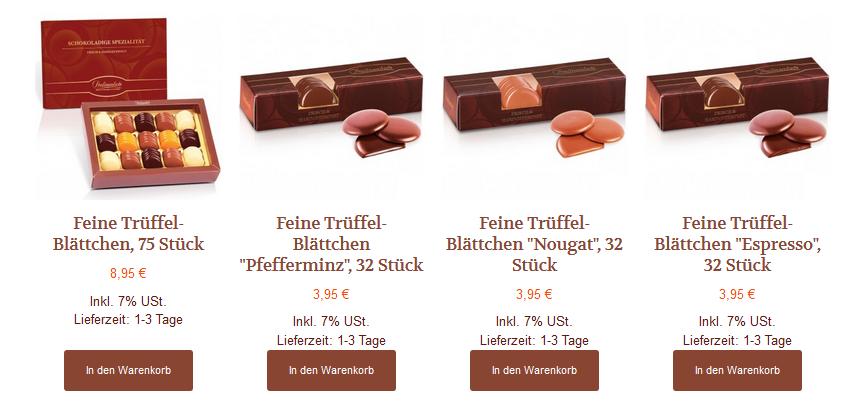 Neue Schoko Kreationen Neue Schoko Kreationen