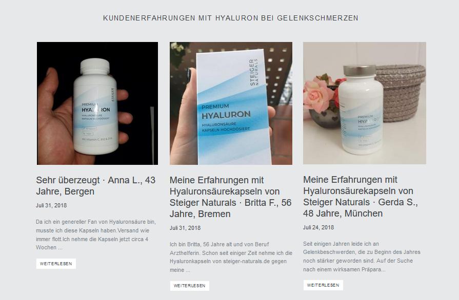 Steiger Naturals Erfahrung Steiger Naturals Erfahrung