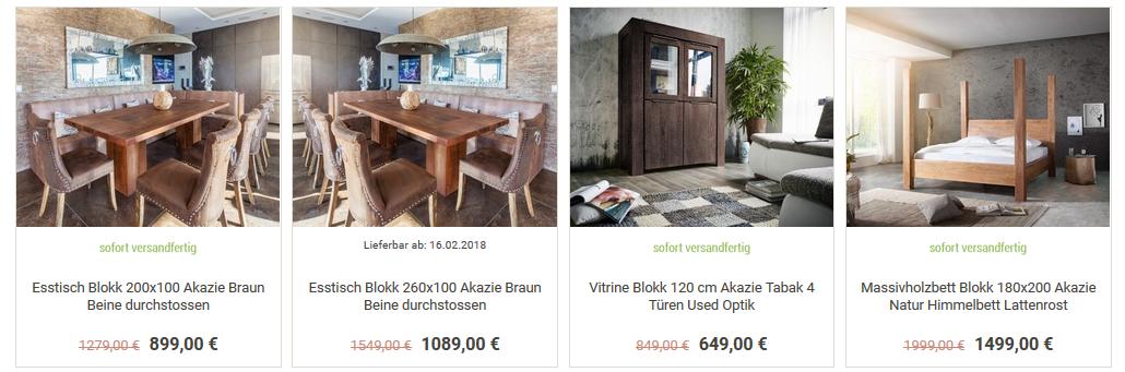 Blokk Massivholzmöbel