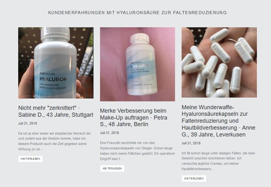Steiger Naturals Bewertung